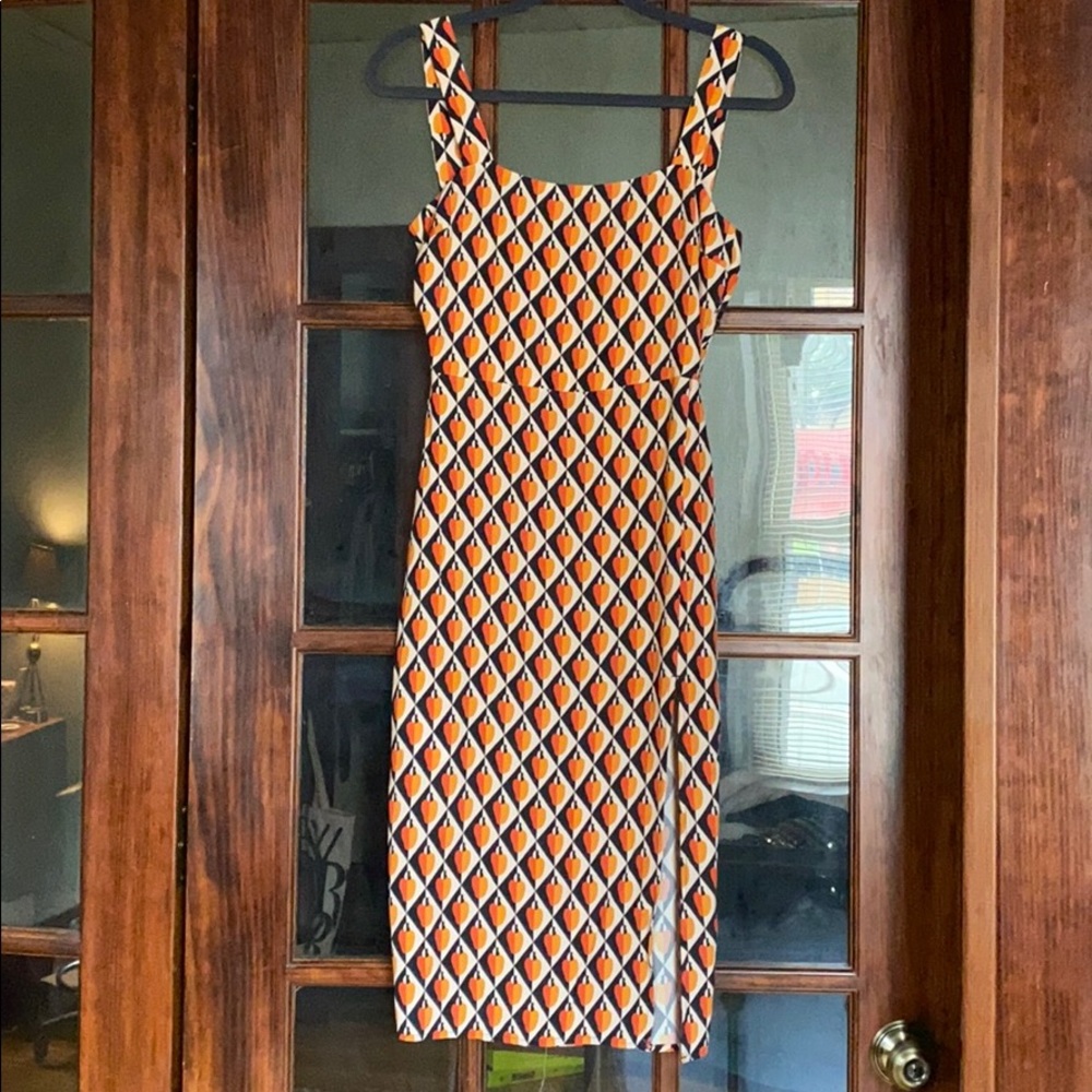 FARM Rio Cashew Graphic Slip Dress NWT